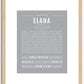 Elana | Name Art Print