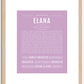 Elana | Name Art Print