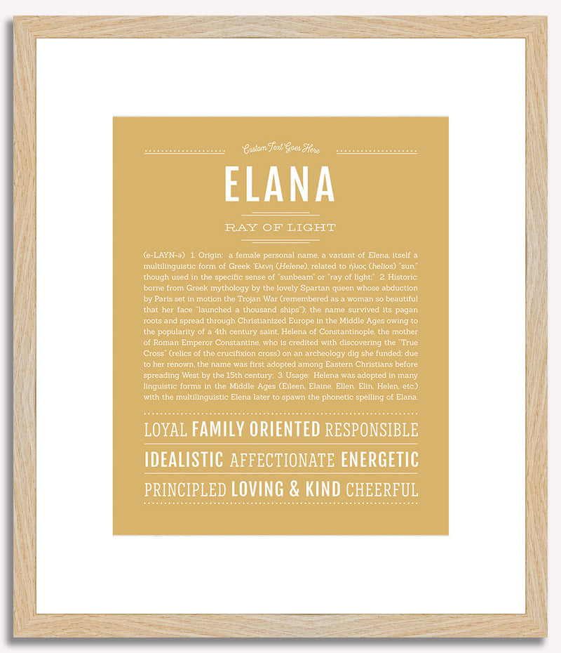 Elana | Name Art Print