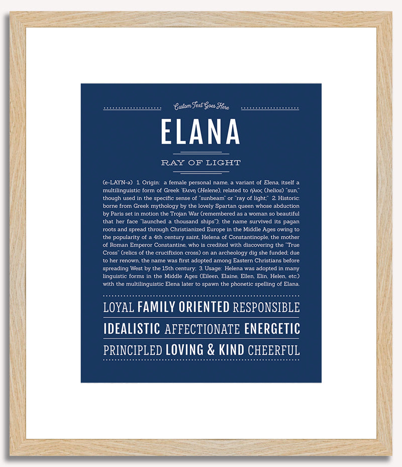 Elana | Name Art Print