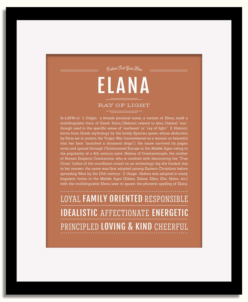 Frame Options | Terra Cotta | Black Frame, Matted