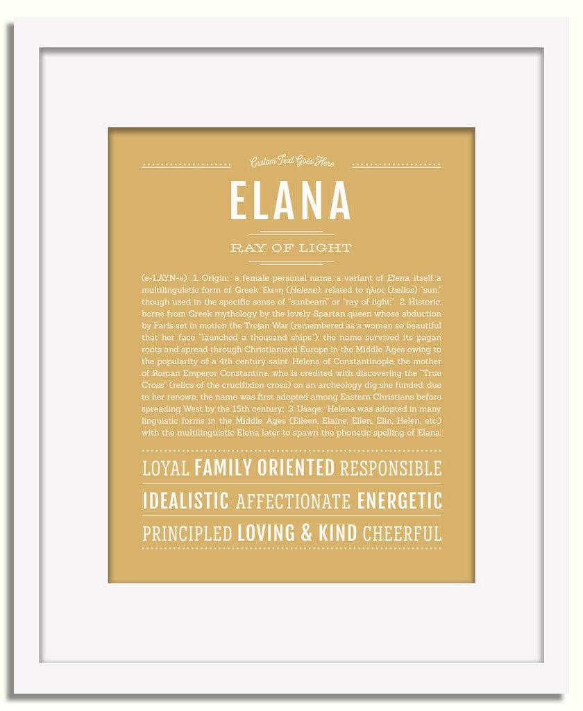 Frame Options | Matte Gold | White Frame, Matted