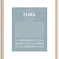 Elana | Name Art Print