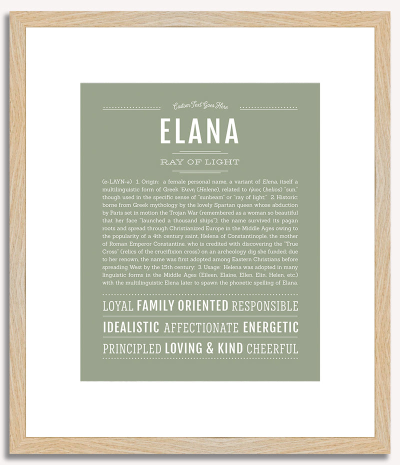 Elana | Name Art Print