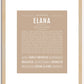 Elana | Name Art Print