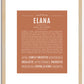 Elana | Name Art Print