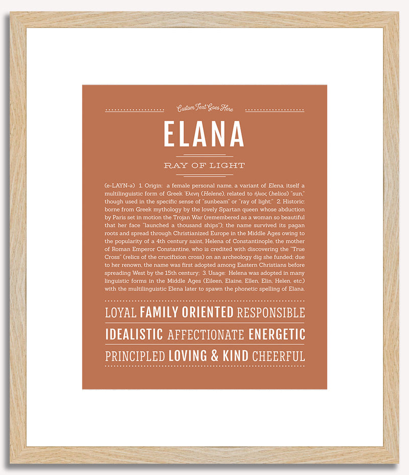 Elana | Name Art Print