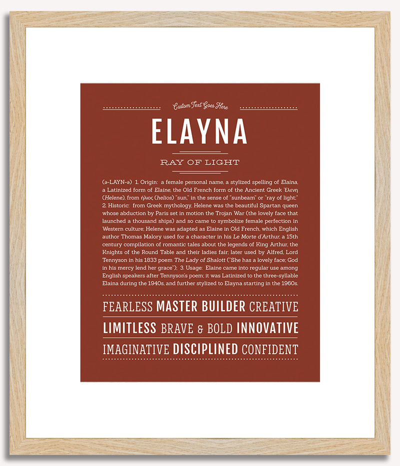 Elayna | Name Art Print