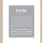 Elayna | Name Art Print