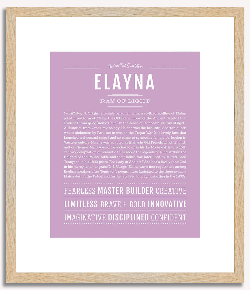 Elayna | Name Art Print