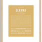 Elayna | Name Art Print