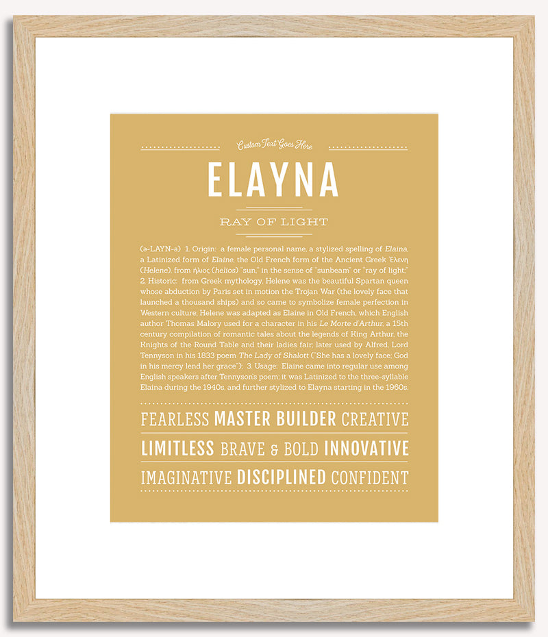 Elayna | Name Art Print