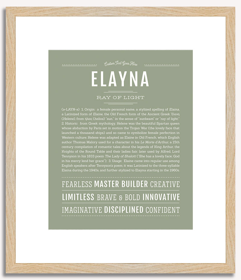 Elayna | Name Art Print