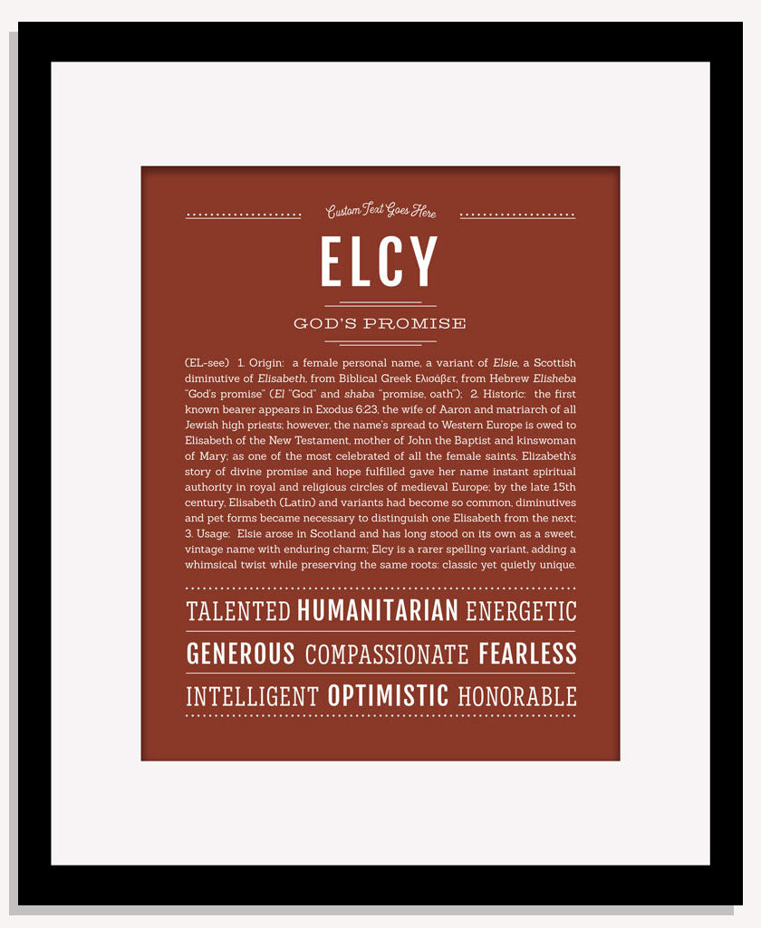 Elcy | Name Art Print