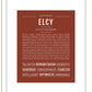 Elcy | Name Art Print