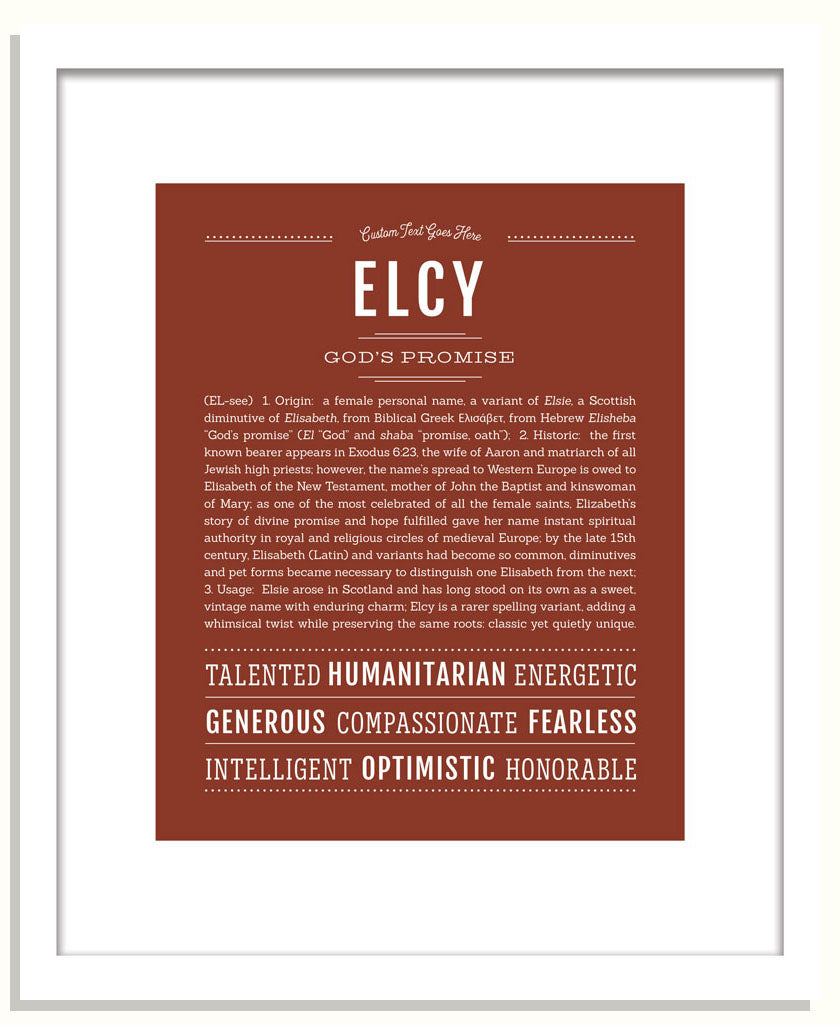 Elcy | Name Art Print