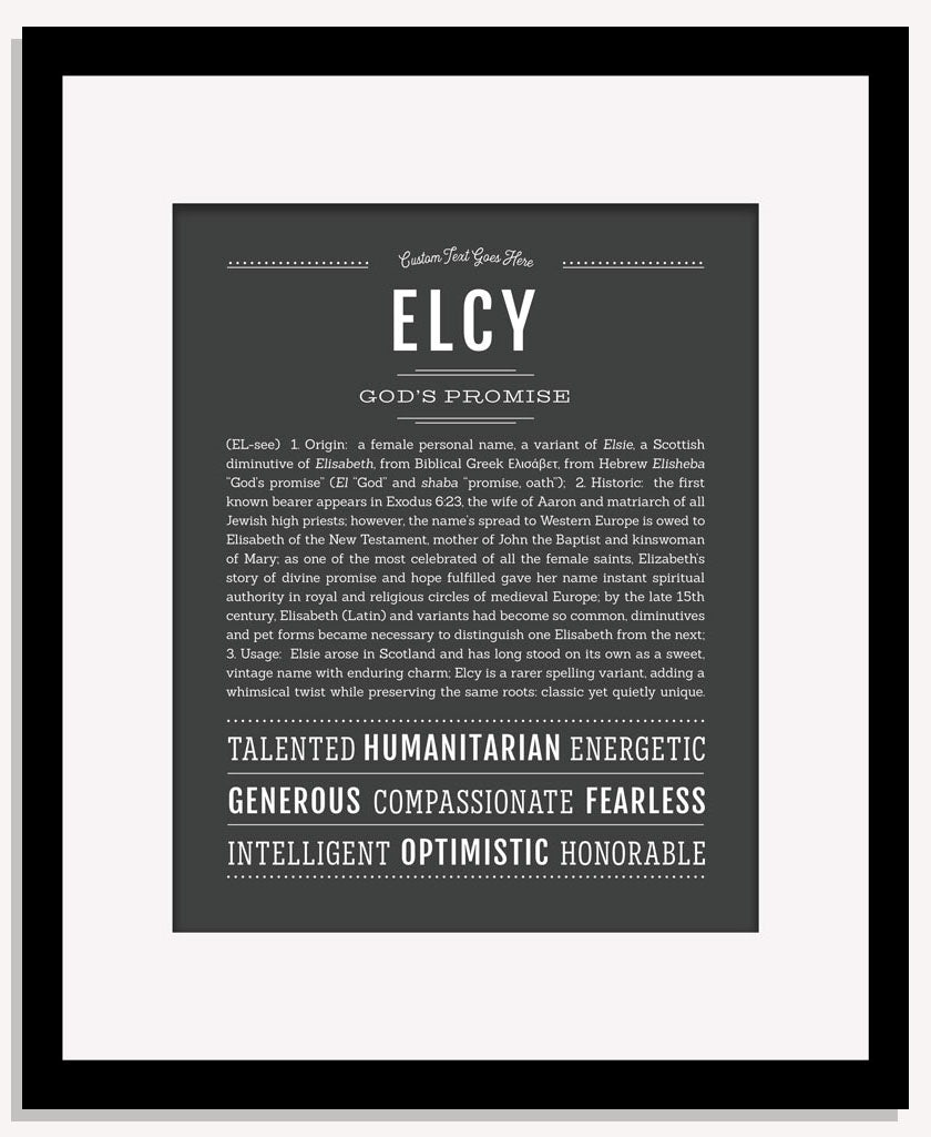 Elcy | Name Art Print