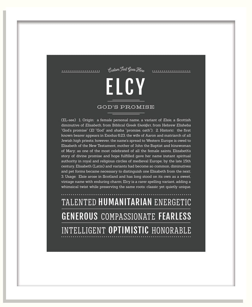 Elcy | Name Art Print