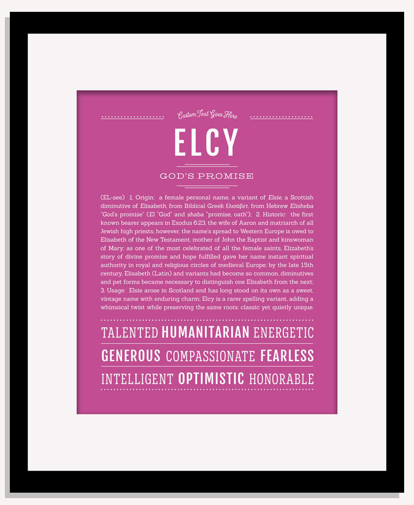Elcy | Name Art Print