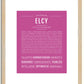 Elcy | Name Art Print