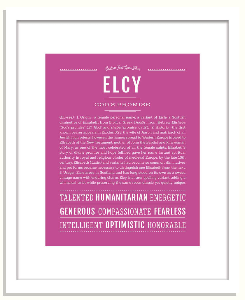 Elcy | Name Art Print