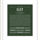Elcy | Name Art Print