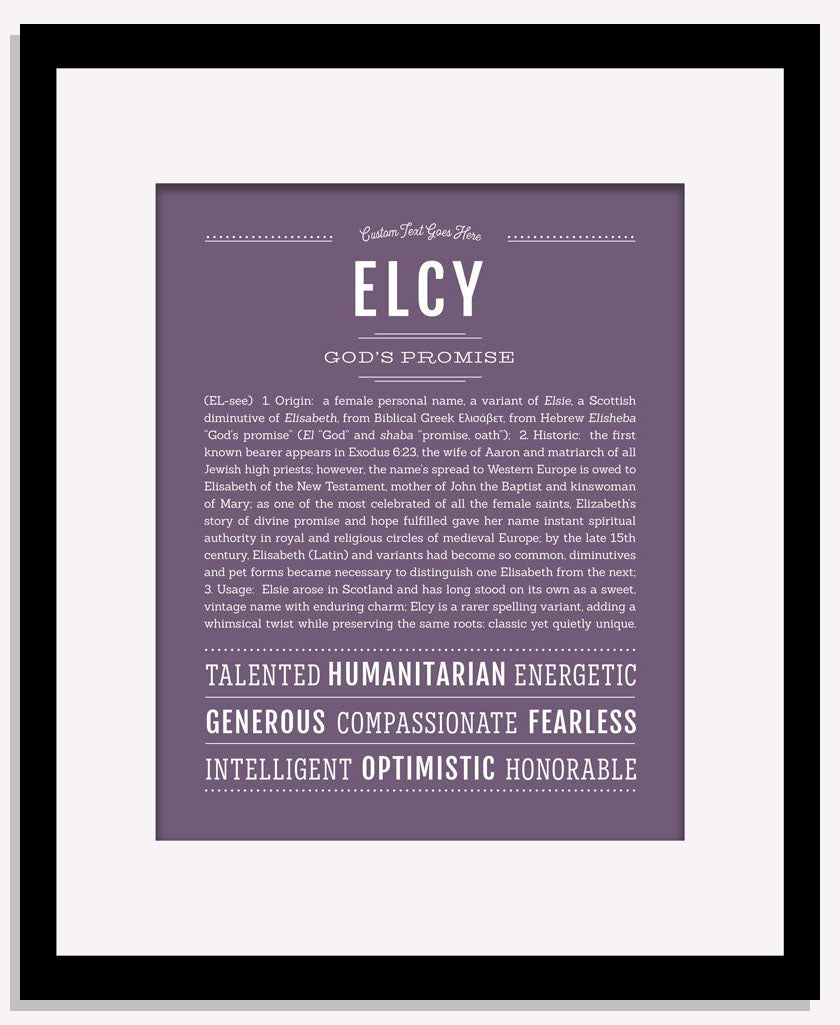 Elcy | Name Art Print