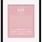 Elcy | Name Art Print
