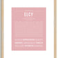 Elcy | Name Art Print