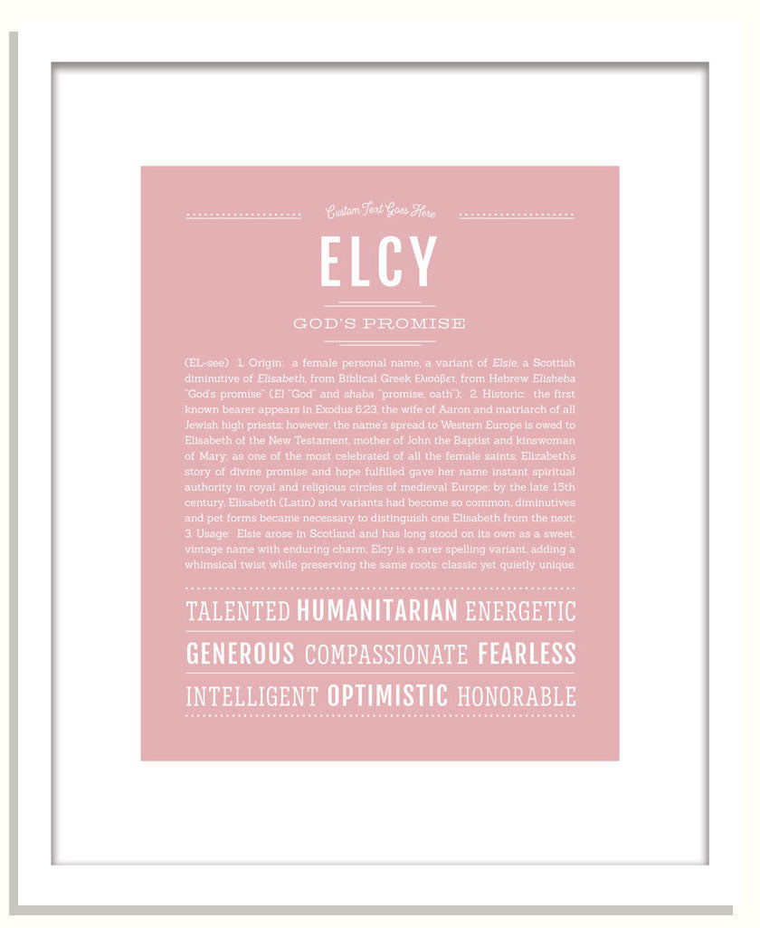 Elcy | Name Art Print