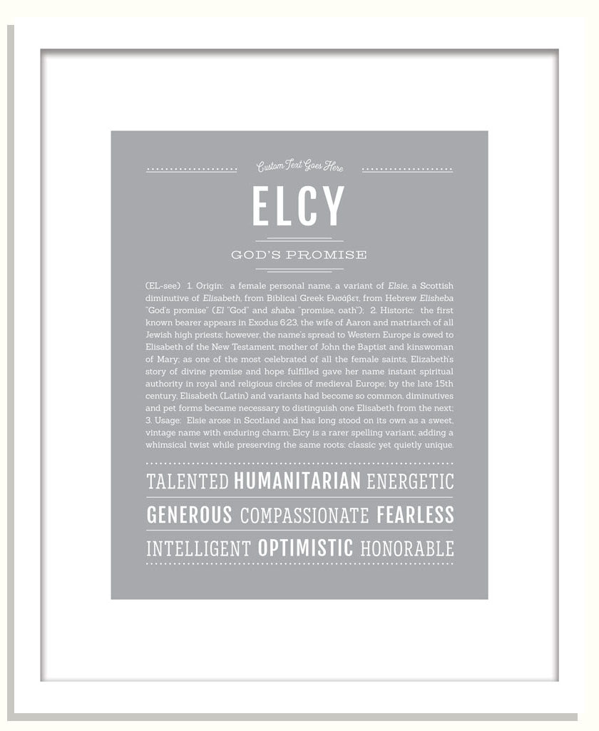 Elcy | Name Art Print