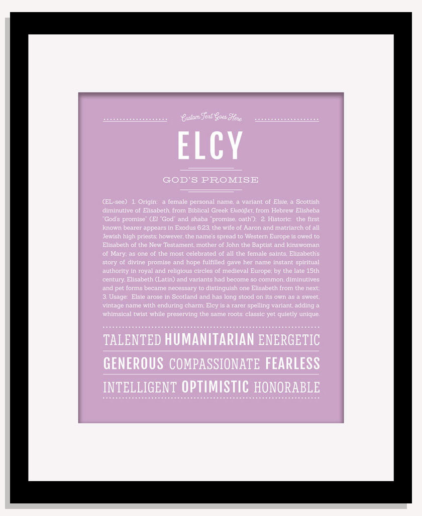 Elcy | Name Art Print