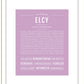 Elcy | Name Art Print