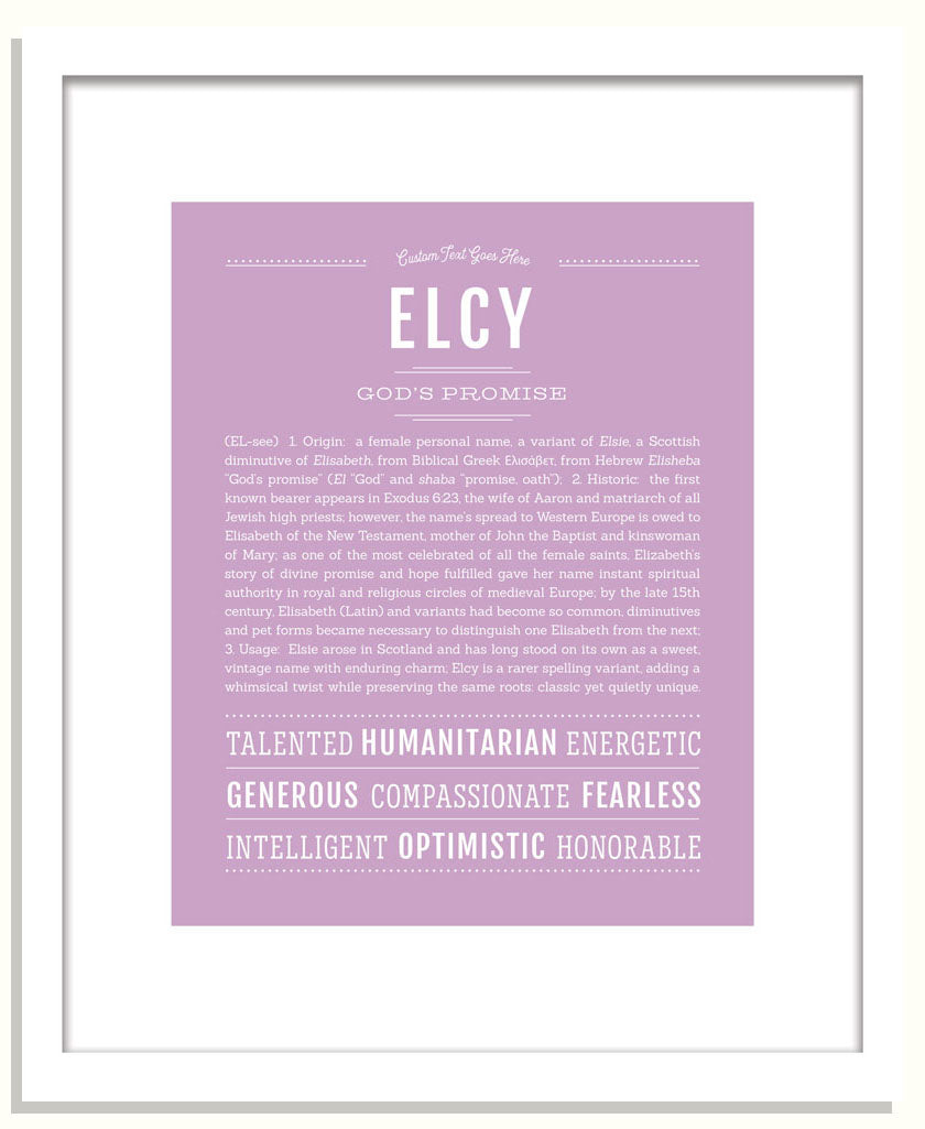 Elcy | Name Art Print