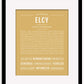 Elcy | Name Art Print