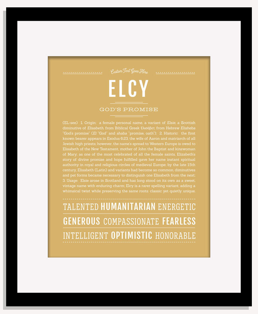 Elcy | Name Art Print