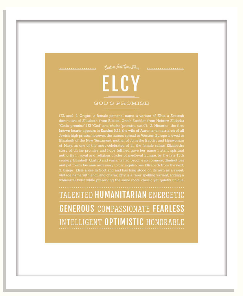 Elcy | Name Art Print