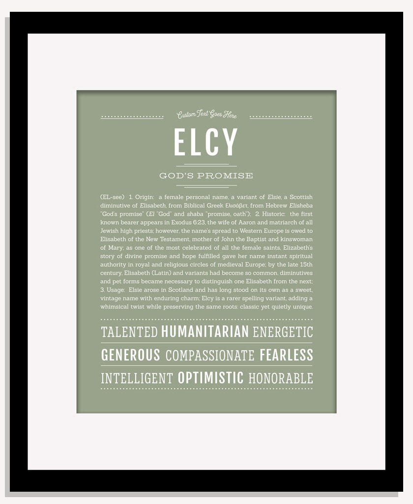Elcy | Name Art Print