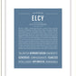 Elcy | Name Art Print