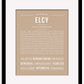 Elcy | Name Art Print
