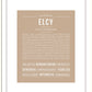 Elcy | Name Art Print