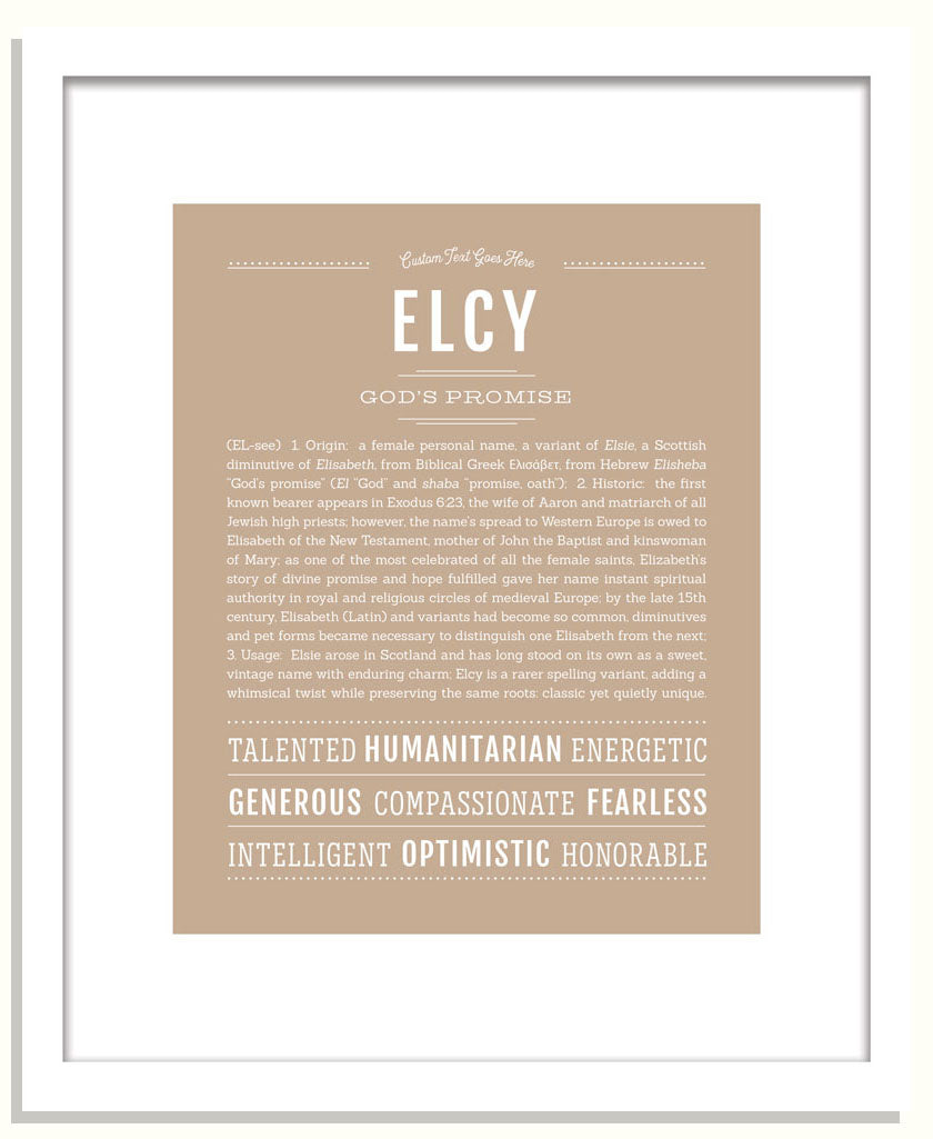 Elcy | Name Art Print