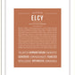 Elcy | Name Art Print