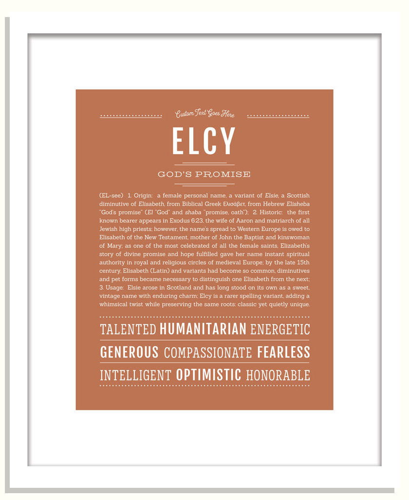 Elcy | Name Art Print