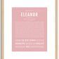 Eleanor | Name Art Print