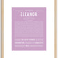 Eleanor | Name Art Print