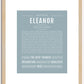 Eleanor | Name Art Print