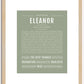 Eleanor | Name Art Print