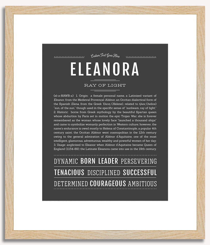 Eleanora | Name Art Print