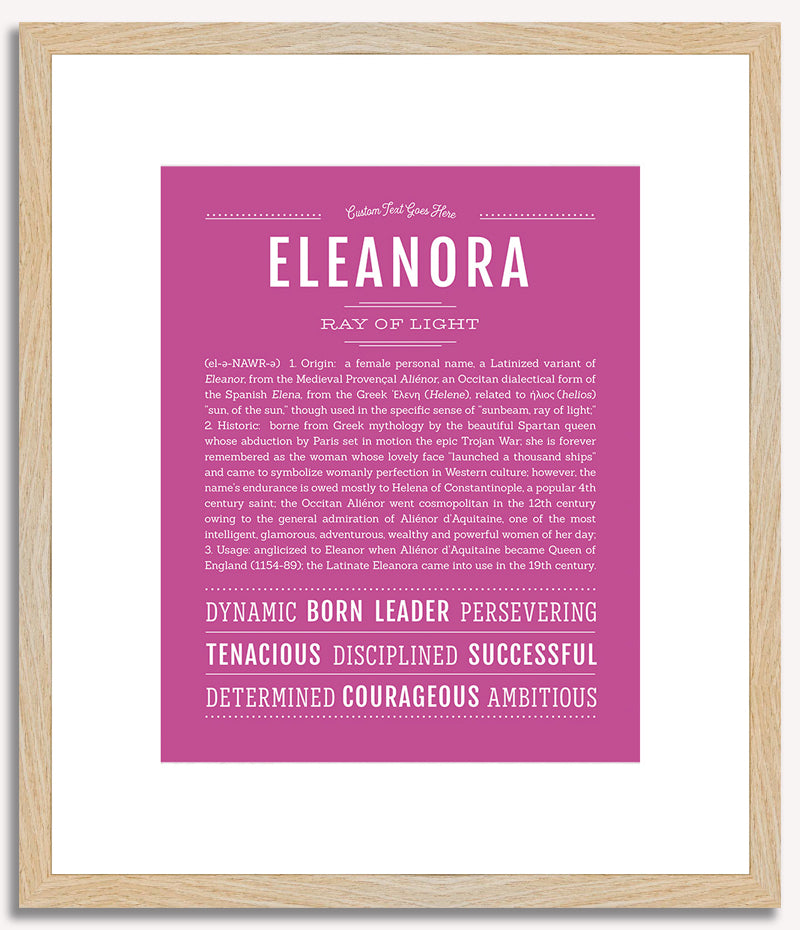 Eleanora | Name Art Print